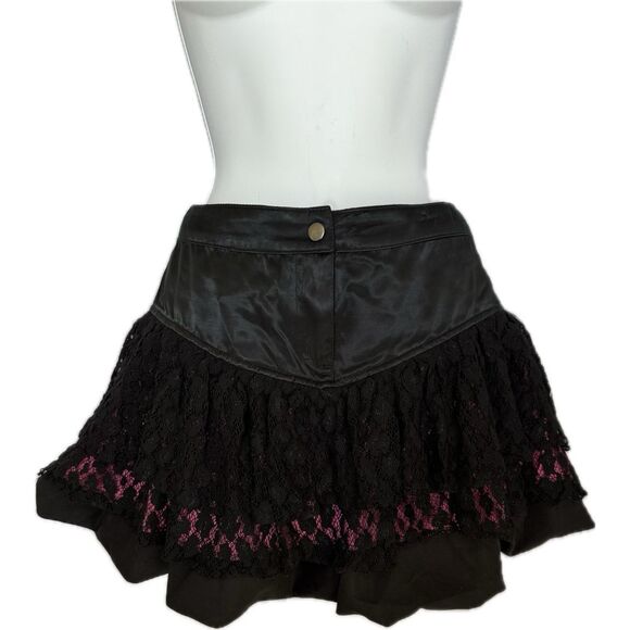 Rare VTG Lip Service Killer Mini Skirt Pink and Lace Fairycore Women’s Size S - Picture 8 of 8